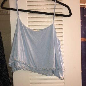 Crop top with floral bottom